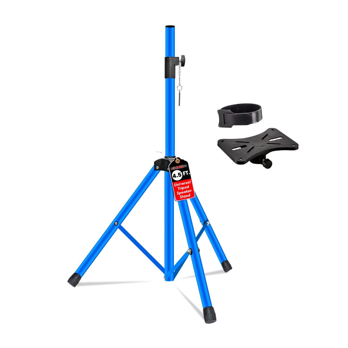 5 Core Speaker Stand Adjustable 31 to 54" PA DJ Tripod Stands Heavy Duty w 35mm Insert 132 Lbs