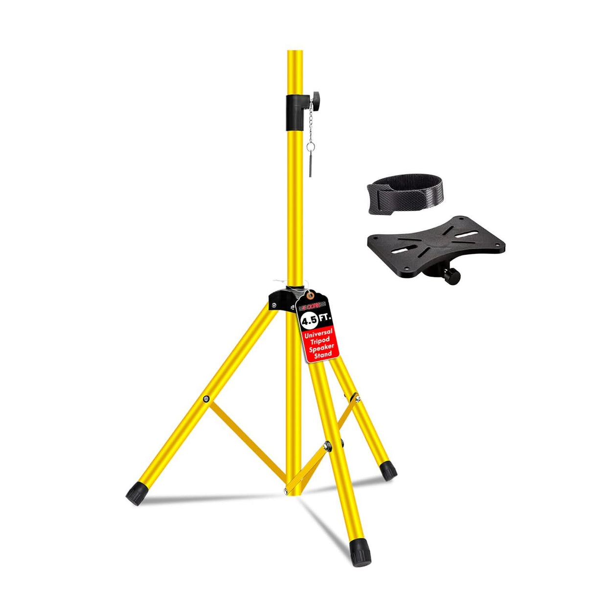 5 Core Speaker Stand Adjustable 31 to 54" PA DJ Tripod Stands Heavy Duty w 35mm Insert 132 Lbs