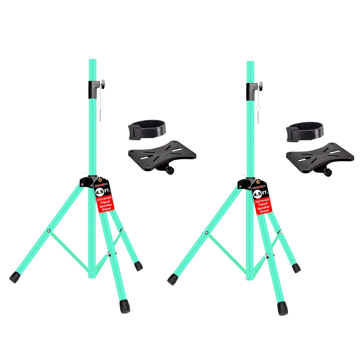 5 Core Speaker Stands Pair Adjustable 54 Inch Tripod 132 lbs Capacity 35mm Mount for DJ PA Use