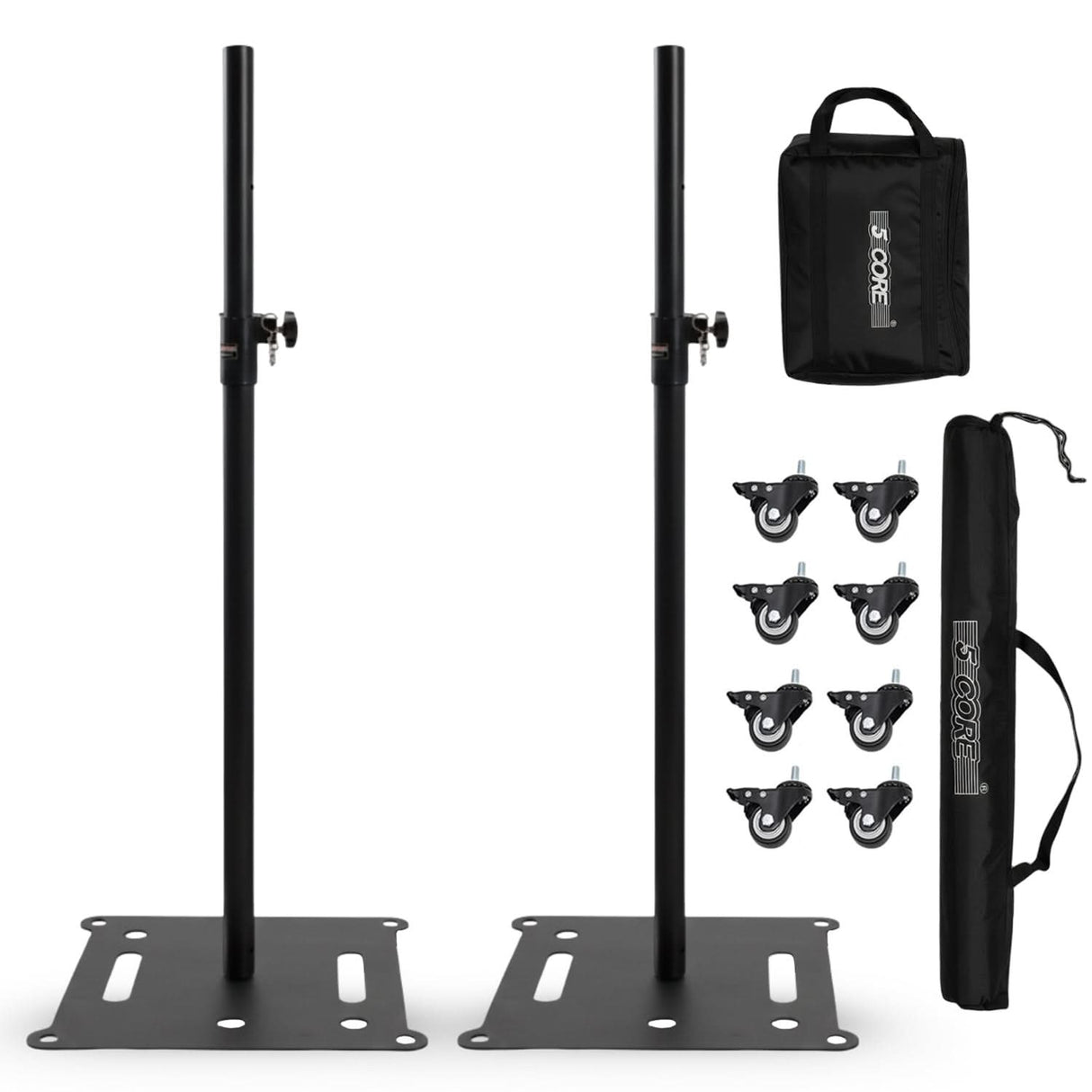 5 Core Speaker Stand Adjustable 61" Heavy Duty PA DJ Tripod Studio Monitor Stands