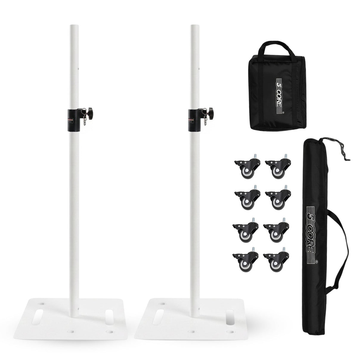 5 Core Speaker Stand Adjustable 61" Heavy Duty PA DJ Tripod Studio Monitor Stands