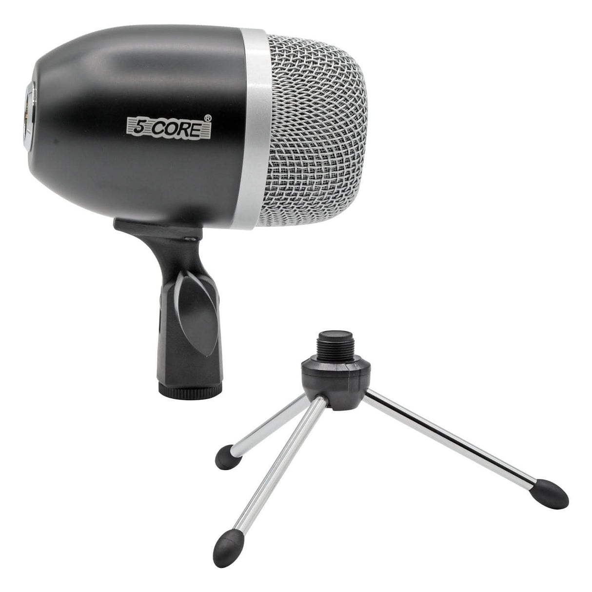 5Core cardioid snare mic with black body for drum kits and percussion