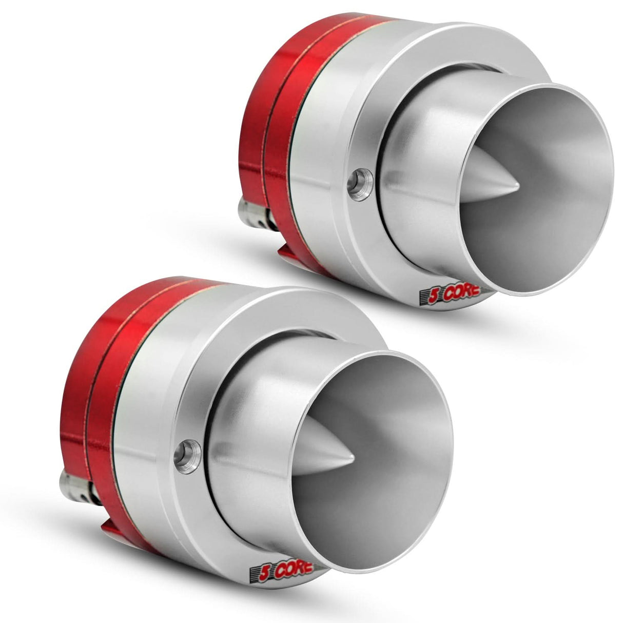 5Core Super Tweeter 1 Inch Neodymium 300W Compression Titanium Bullet Tweeters w Aluminum Frame