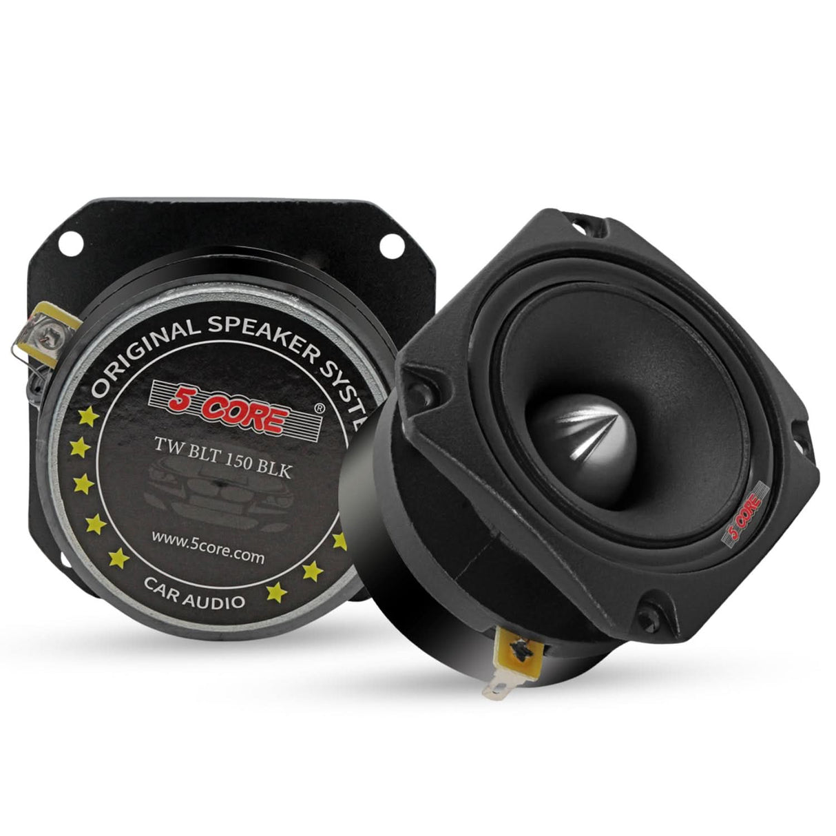 5Core Tweeters Speakers Car Audio Pair 600W Peak 3.5 Inch Super Tweeter Bullet