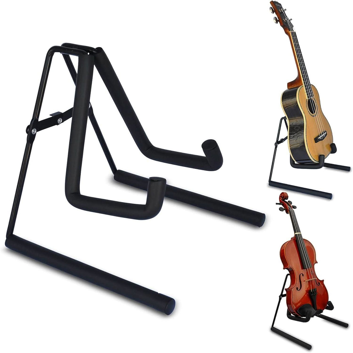 5Core foldable ukulele stand for violin, mandolin, and mini guitar storage