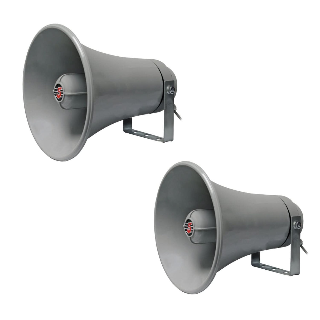 5Core PA Speaker Pair 200W Bull Horn Loud Audio Indoor Outdoor Speakers System 8Ohm Reflex Megaphone