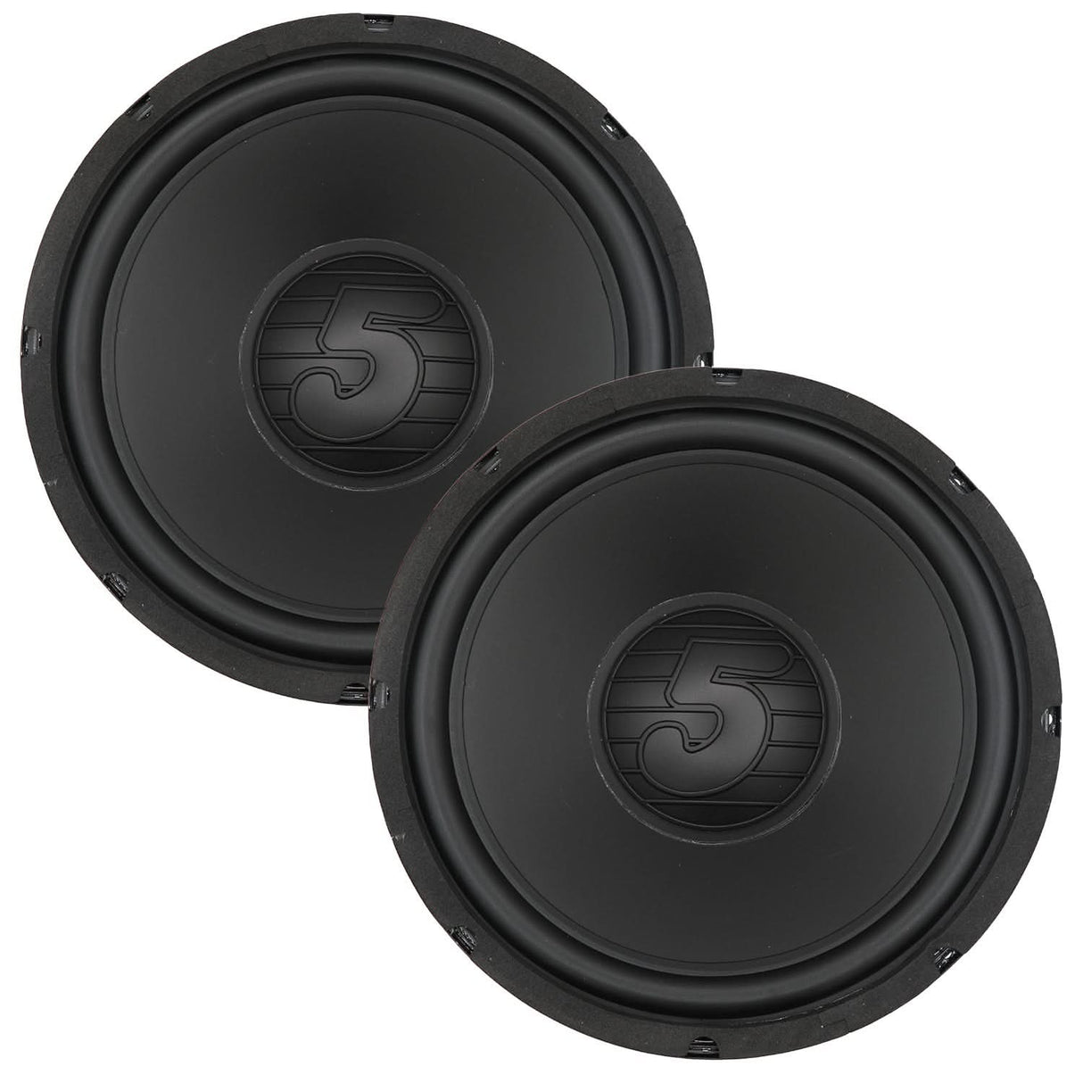 Two black speakers