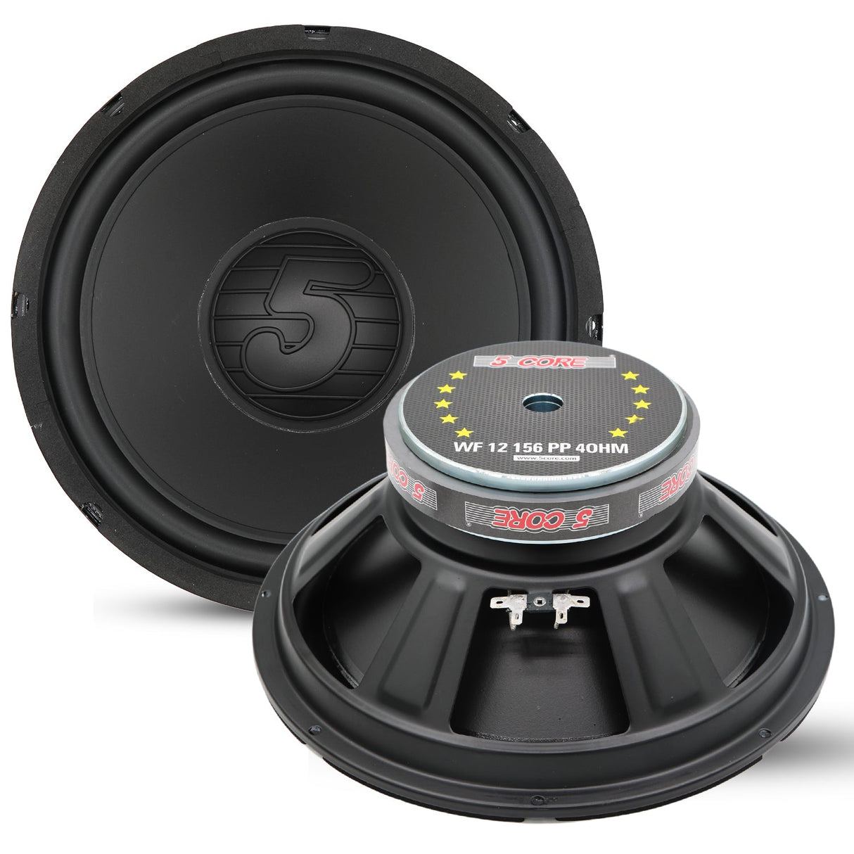 5 Core 12 Inch Subwoofer 400W Car Audio Woofer 4 Ohm Replacement Deep Bass Component Loud Speaker