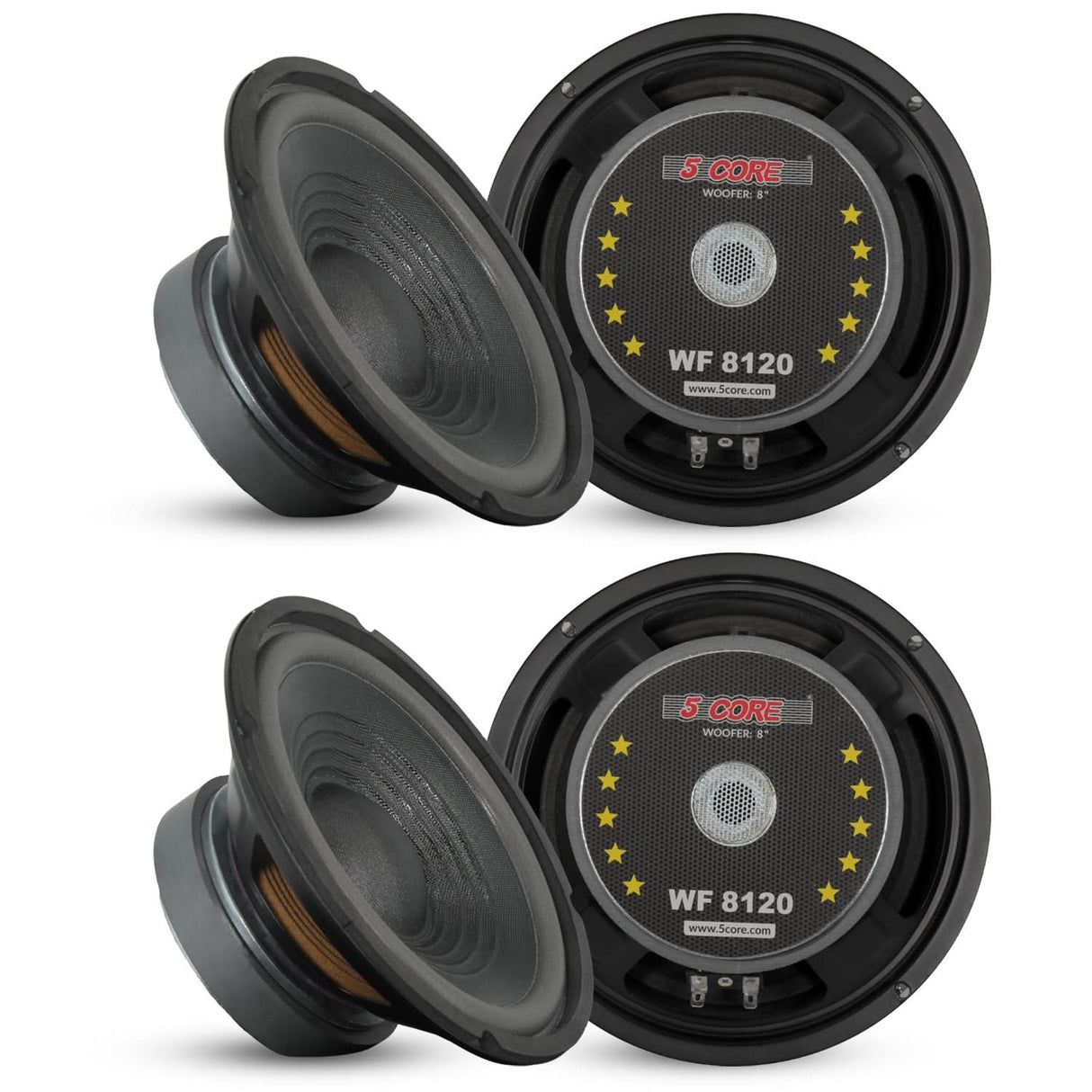 Two car speakers