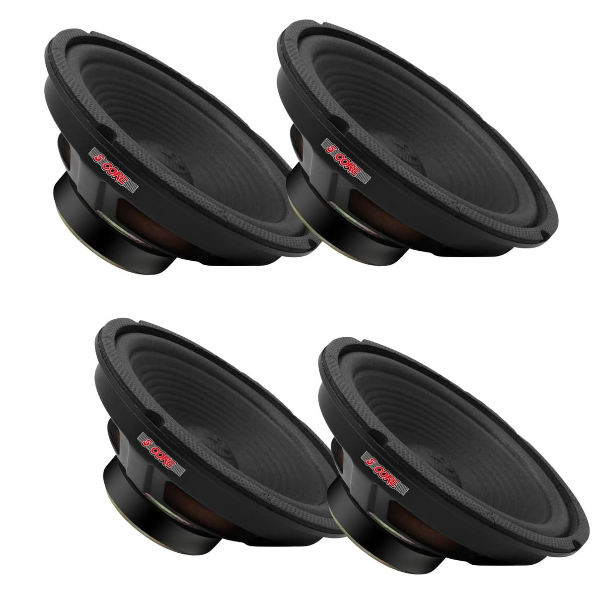 5 Core 8 Inch Subwoofer Component Speaker Top View