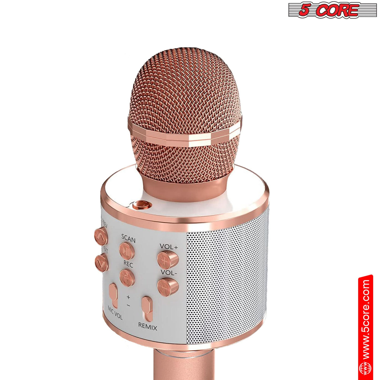 5 Core Bluetooth karaoke mic with speaker portable design view