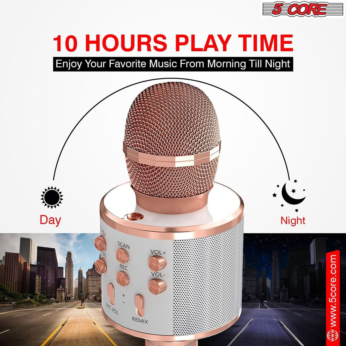 Portable Karaoke Microphone with Bluetooth