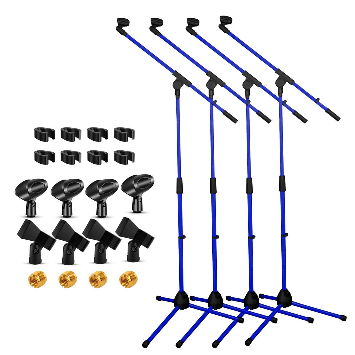 5Core Tripod Mic Stand 4Pcs Adjustable Holder Floor Microphone Boom Arm