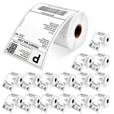 4x6 direct thermal shipping labels, 16 pack rolls with 250 labels each