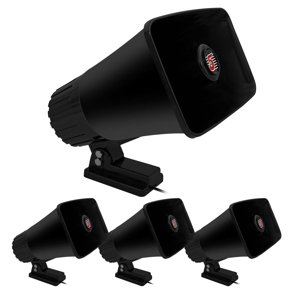 5 Core 8 Inch PA Horn 250W Loud Speaker Bull Horn Loud Audio 8Ohm All Weather Indoor Outdoor Use