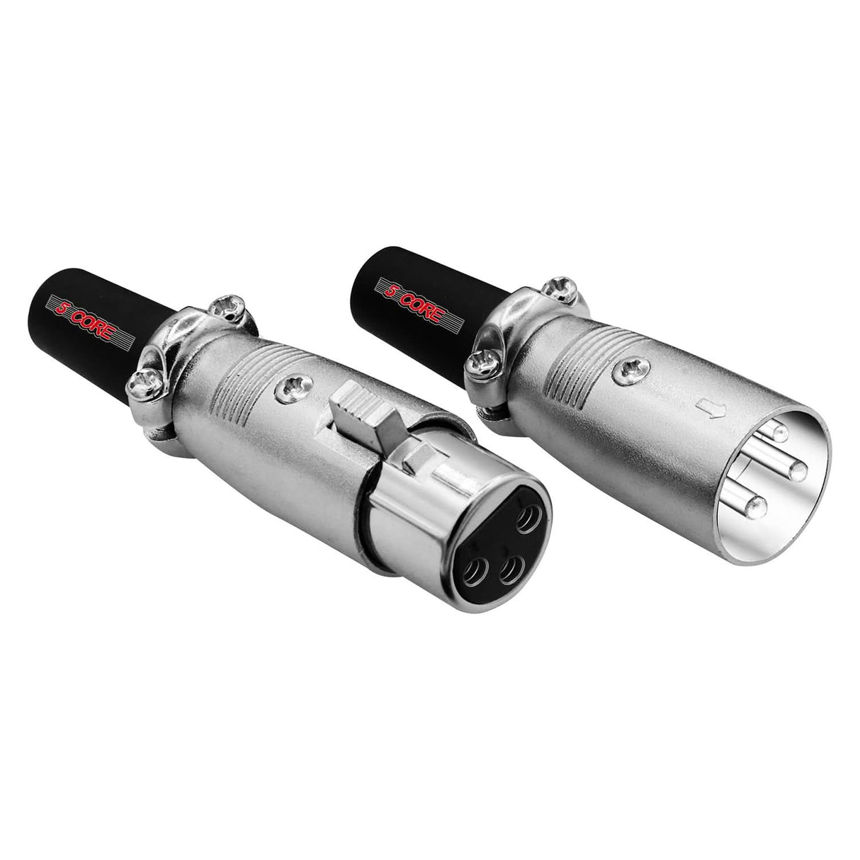 Two metallic exhaust tips