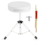 5 Core Drum Throne 3" Thick Padded Memory Foam Comfortable Drummer Stool 330Lb Capacity Adjustable