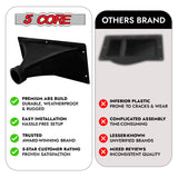 5Core Guitar Wall Mount Hanger 4Pcs Hook Metal Base Soft Padding Adjustable Rotatable Holder