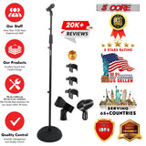 5Core Mic Stand Floor Heavy Duty Height Adjustable Pedestal Para Microfono for Singing On Stage Studio