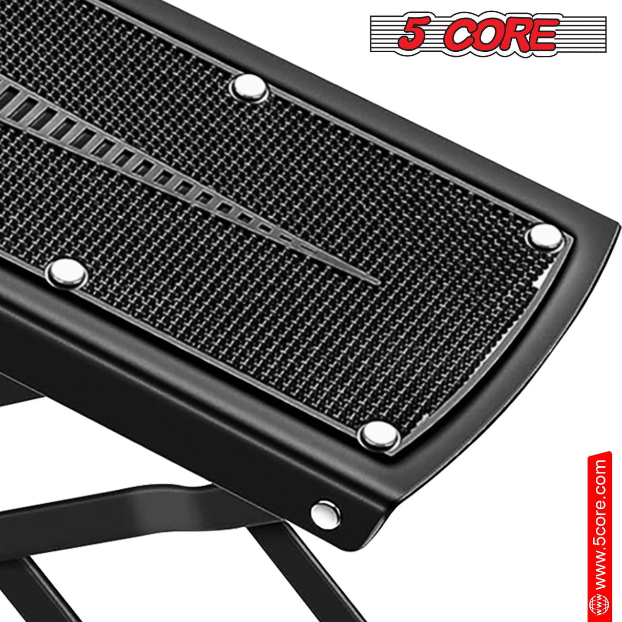 5Core Guitar Foot Stool Height Adjustable Folding Leg Rest Classical Footrest
