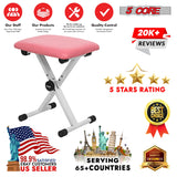 5 Core Keyboard Bench X Style Piano Stool Padded Adjustable Keyboards Chair