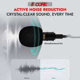 5Core Lavalier Microphone Clip On Professional Grade 3.5mm Lav Lapel Mic Omnidirectional