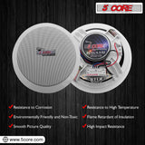5Core Ceiling Speaker 6.5 Inch In Wall 2 Way Home Audio Mount 60W Sound System