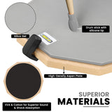5Core Drum Throne Adjustable Guitar Stool Padded Seat + Drum Practice Pad Snare Drumming Stand