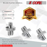 5Core 1/4 Male to 3/8 Inch Male Threaded Camera Tripod Screw Adapter Mount