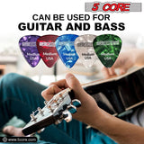 Balanced tone guitar picks 0.71mm purple medium gauge by 5Core
