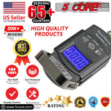 5Core Digital Fishing Scale 110lb/50kg Hanging Luggage Weighing Scales w Measuring Tape