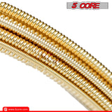 5Core Acoustic Guitar Strings 0.010-0.047 Steel Gauge Heavy Duty w Bright Tone For 6 String Guitars