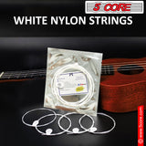 5Core Ukulele Strings Nylon w Deep Bright Tone Consistent Reliable Durability Uku String