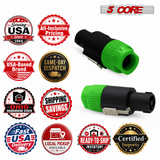 5Core Speakon Adapter High Quality Audio Jack Male Audio Pin Speaker Adapter Connector