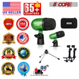 5 Core Conga Mic Snare Tom Set Professional XLR Cardioid Condenser Instrument Microphone Kit