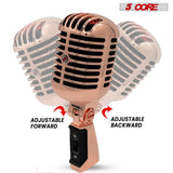 5 Core Retro Dynamic Vocal Iconic Microphone Vintage Style Classic Cardioid Unidirectional Mic