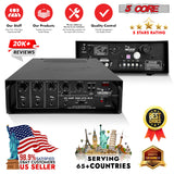 5Core Amplifier Home Audio Stereo Receiver PA Speaker Microphone Surround Sound Amp