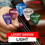 0.46mm green picks from 5Core made for soft and smooth tones