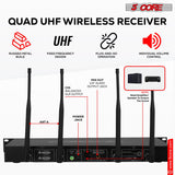 5Core Wireless Microphones 8 Channel Karaoke Professional UHF Singing Mic System Cordless Microfonos