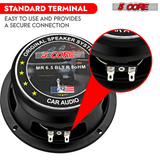 5Core 6.5 Inch Midrange Speaker + Tweeter Combo  500W PMPO 8Ohm Subwoofer 300W PMPO Tweeters