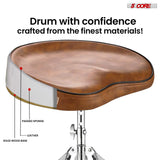 5Core Drum Throne Padded Guitar Stool Adjustable Drummer Seat for Adults And Kids