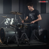 5 Core Drum Throne w Backrest 4" Padded Stool Airlift Adjustable 25.5" Drummer Chair 441Lb Capacity