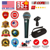 5 Core Microphone Professional Dynamic Mic Karaoke Singing XLR Wired Micrófono