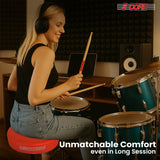 5 Core Drum Throne 3" Thick Padded Memory Foam Comfortable Drummer Stool 330Lb Capacity Adjustable