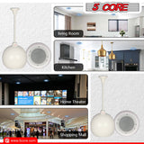 5Core Pendant Hanging Wall Speaker 15W Commercial Ceiling Mount speakers 8 Ohm Office Home Restaurant