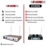 5Core Wireless Microphones w 2 Headset Portable Mini Microfono Inalambricos + Receiver 165ft Range