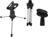 5Core Desktop Mic Stand Universal Desk Microphone Holder Table Top Tripod Stands