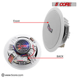 5Core Ceiling Speaker 6.5 Inch In Wall 2 Way Home Audio Mount 60W Sound System
