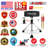 5 Core Drum Throne 4" Thick Padded Guitar Stool 400Lb Capacity Drummer Chair Swivel Adjustable