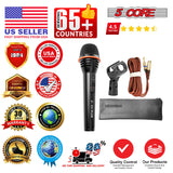 5 Core Microphone 2Pc Dynamic Vocal Handheld Mic Cardioid Singing Karaok Microfono  w On Off Switch